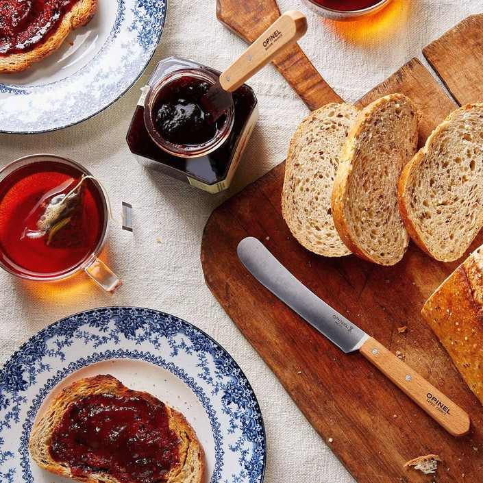 Opinel Brunch Knife - Multi-Use Spreading with wood handle