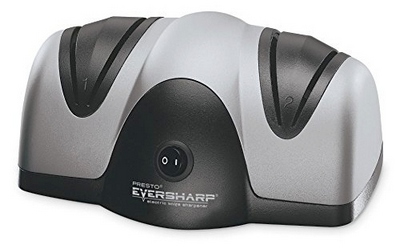 an electric knife sharpener with various grit slots